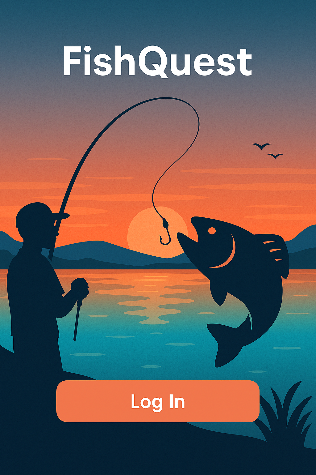 FishQuest app login preview