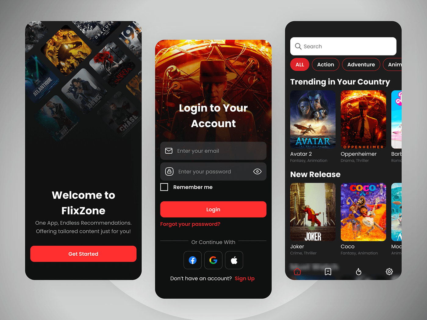 Movie Recommendation System UI