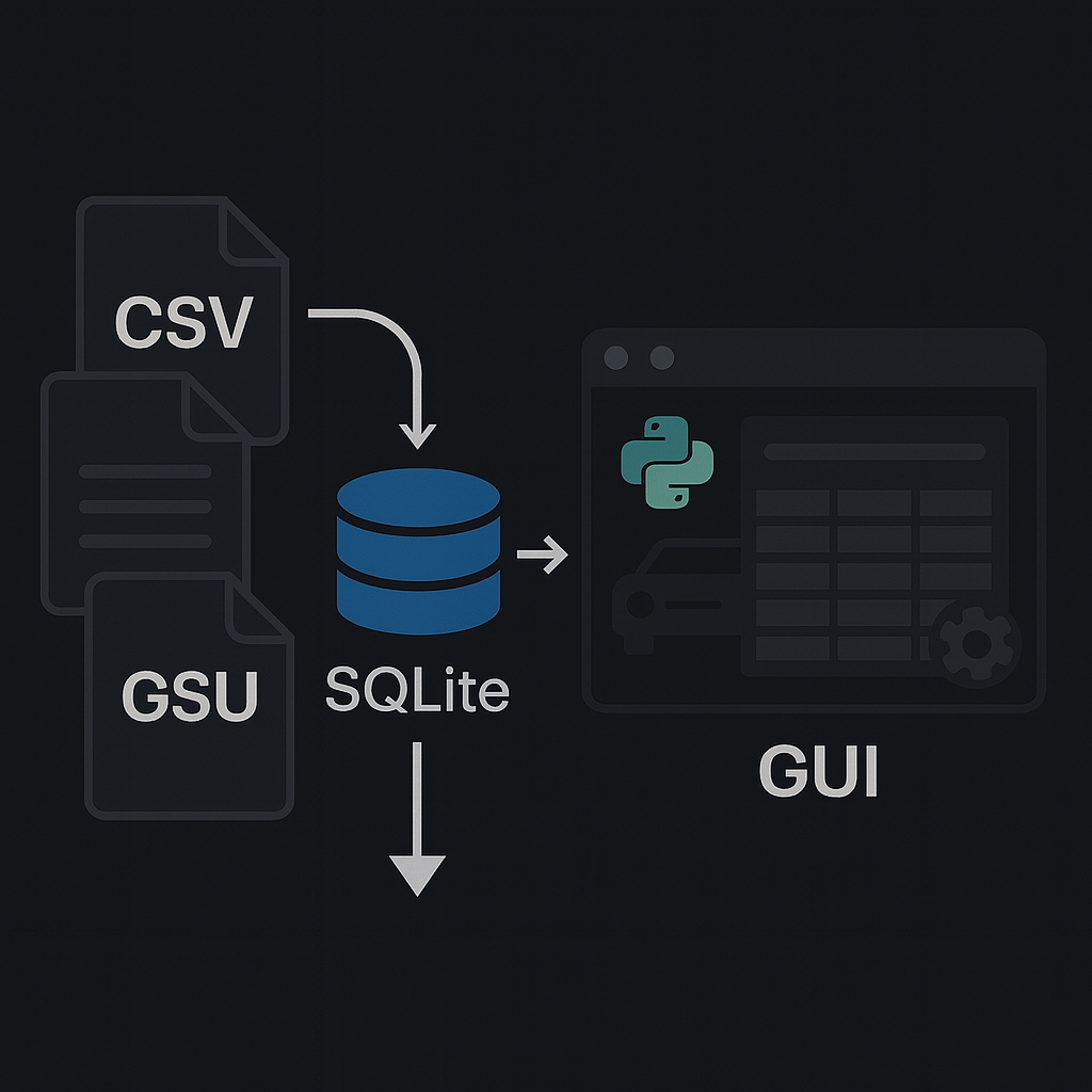 RentalXpress data-flow / GUI screenshot